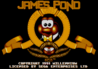 James Pond - Underwater Agent (USA, Europe) Title Screen